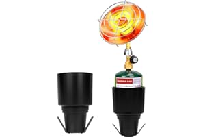 HEYDUOTON Propane Golf Cart Heater, Outdoor Propane Heater, Golf Cart Accessories, Portable Heaters for Golf Carts with Cup Holder Fits Most Golf Carts, Golf Gifts for Men