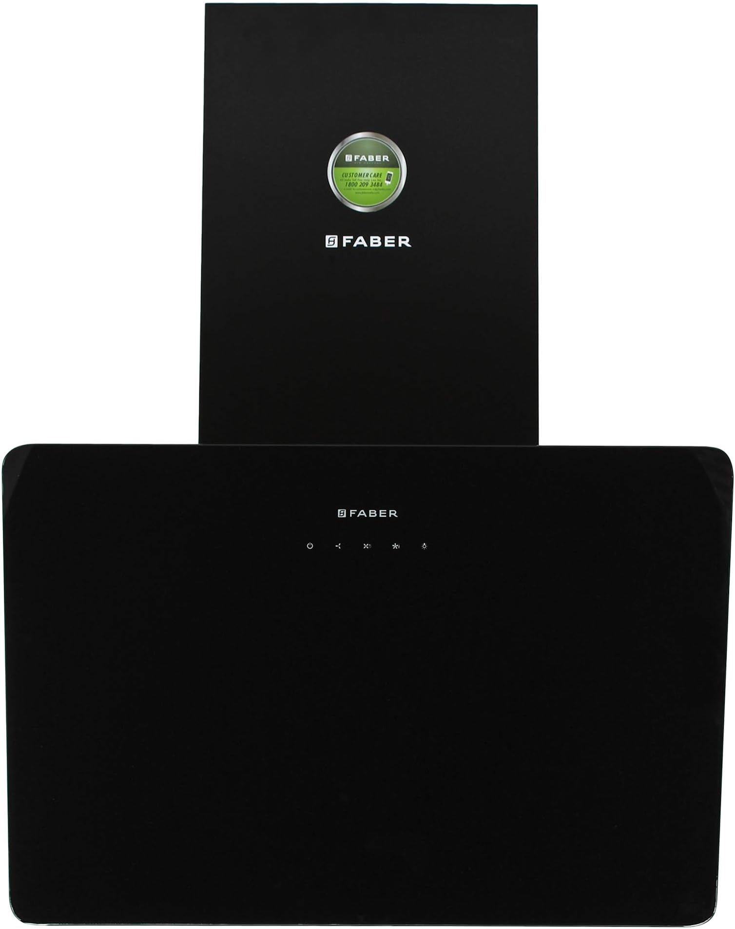 Faber 60 cm 1000 m³/hr Angular Kitchen Chimney (HOOD MARTINI TC BK LTW 60, Cassette Filter, Touch Control, Black)