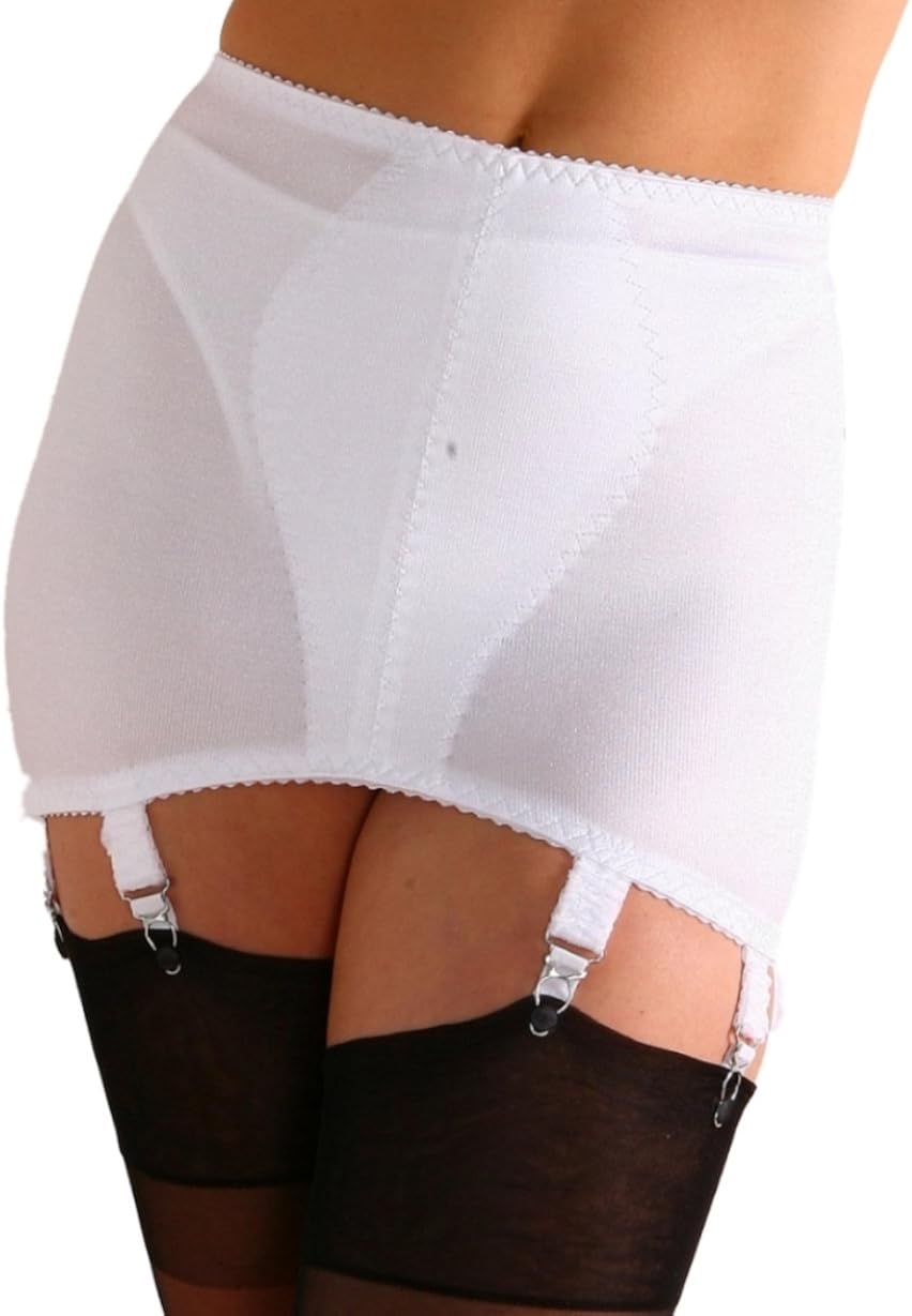 Premier Lingerie 8 Strap Lycra Shapewear Girdle for Stockings (PLg8) [USA] at  Women’s Clothing store