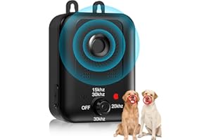 COPRISIN Anti Barking Devices, Auto Dog Barking Control Devices with 3 Modes, Rechargeable Ultrasonic Dog Bark Box Dog Barking Deterrent Devices, Effective Stop Barking Dog Devices for Indoor & Outdoor Dogs C
