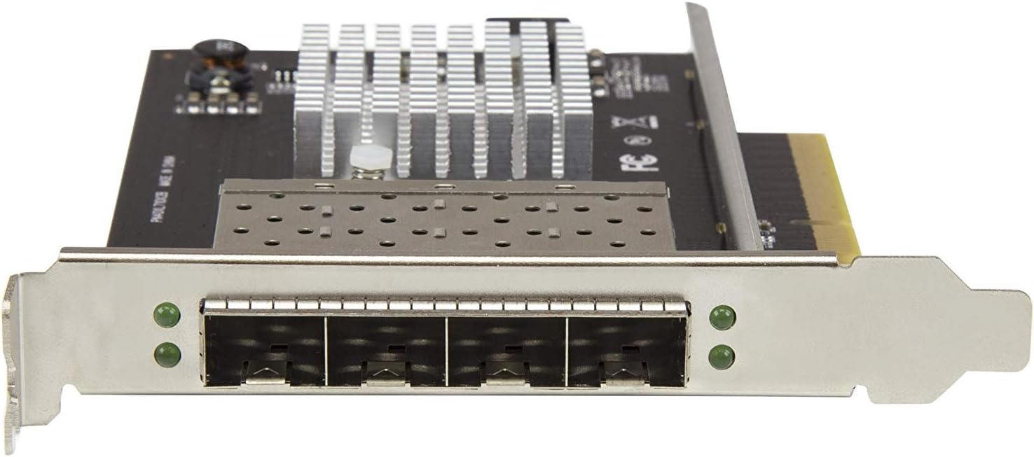 StarTech.com Quad Port 10G SFP+ Network Card, Intel XL710 Open SFP+ Converged Adapter, PCIe 10 Gigabit Ethernet Server NIC - Image 5