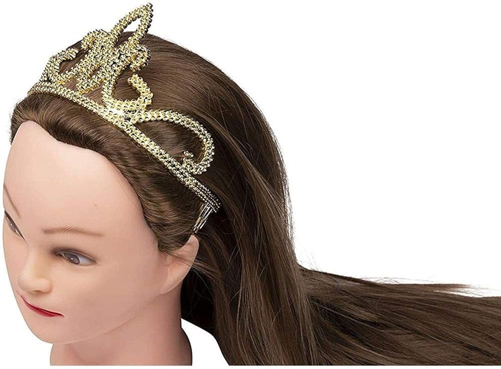 Gold Crown - 4-Pack Royal King and Queen Jeweled Costume Accessories, Party Hat: Clothing