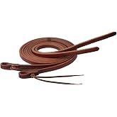 Weaver Leather Working Tack Extra Heavy Harness Split Reins with Pineapple Knot Ends, 5/8" x 8'
