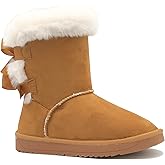 REDVOLUTION New Kids Classic Snow Boots Faux Fur Midcalf Outdoor Boots (Big Kid)