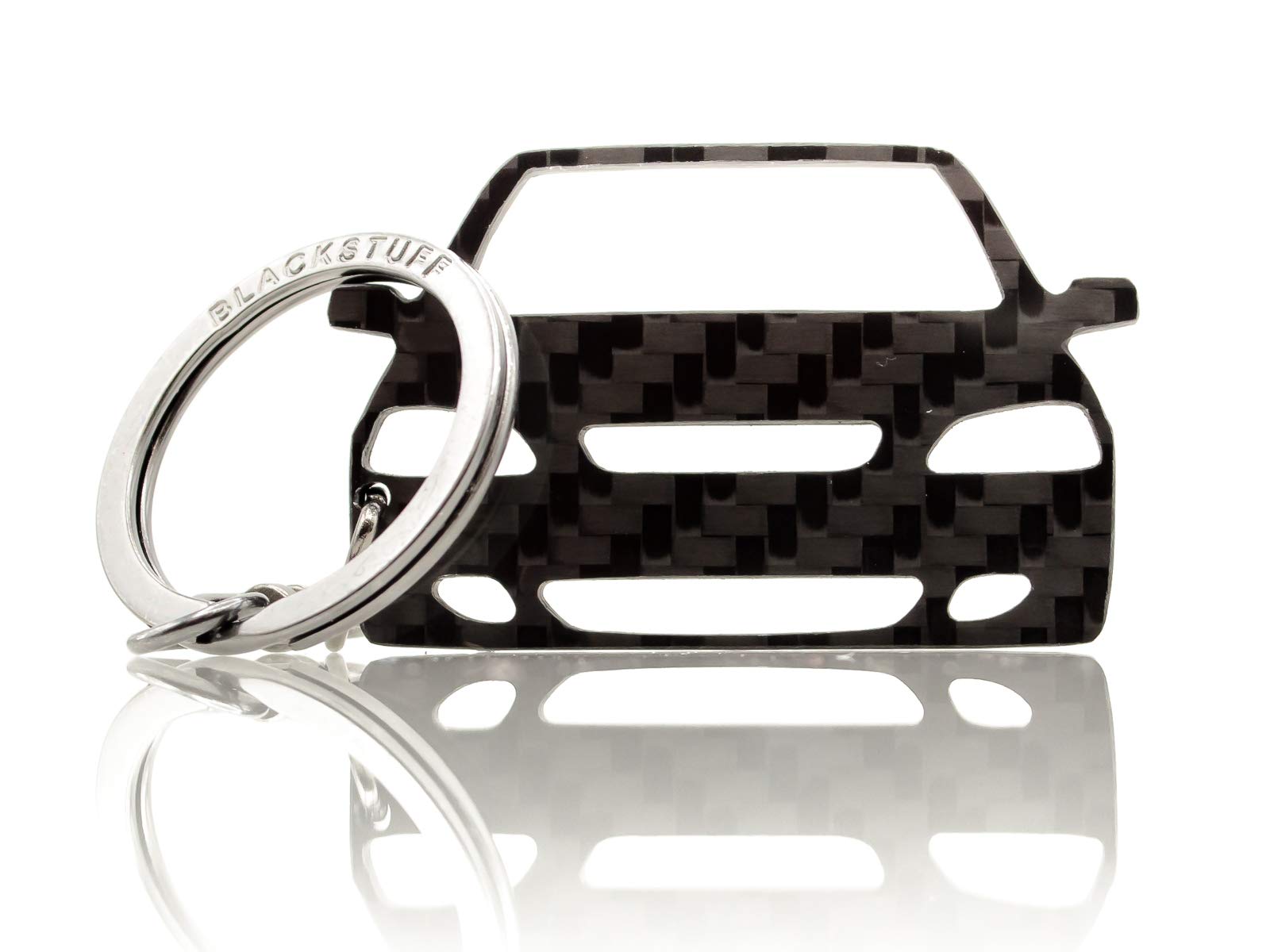 BlackStuff Carbon Fiber Keychain Keyring Ring Holder Compatible with Astra G 1998-2004 Tunning BS-793