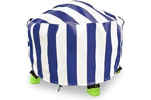 Water Table Cover Round Outdoor Furniture Cover for Kids Sand & Water Play Table Oxford Fabric with Elastic Hem for Windproof