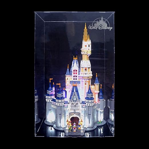 RAVPump Acrylic Display Case for Disney Castle Model Clear Display