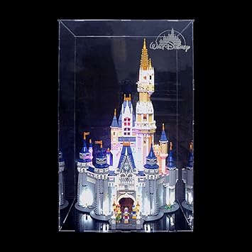 lego disney castle display case
