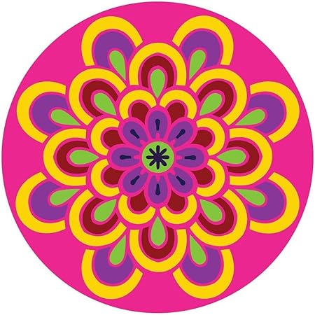 Amazon Com Rangoli Pattern Floor Sticker Diy Removal Vinyl Decal