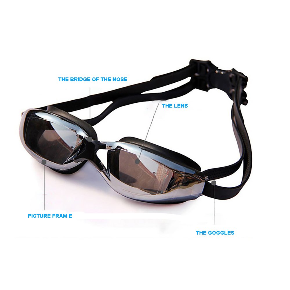 Enshey Swim Goggles Professional Anti Fog UV Goggles Waterproof No Leaking Swim Glasses for Women Men Adult Youth