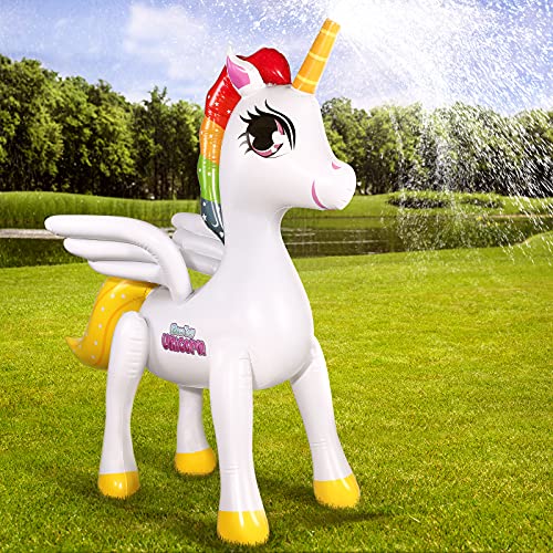 Yard Sprinkler Play Day Unicorn Sprinkler Giant Inflatable Unicorn - Main Image