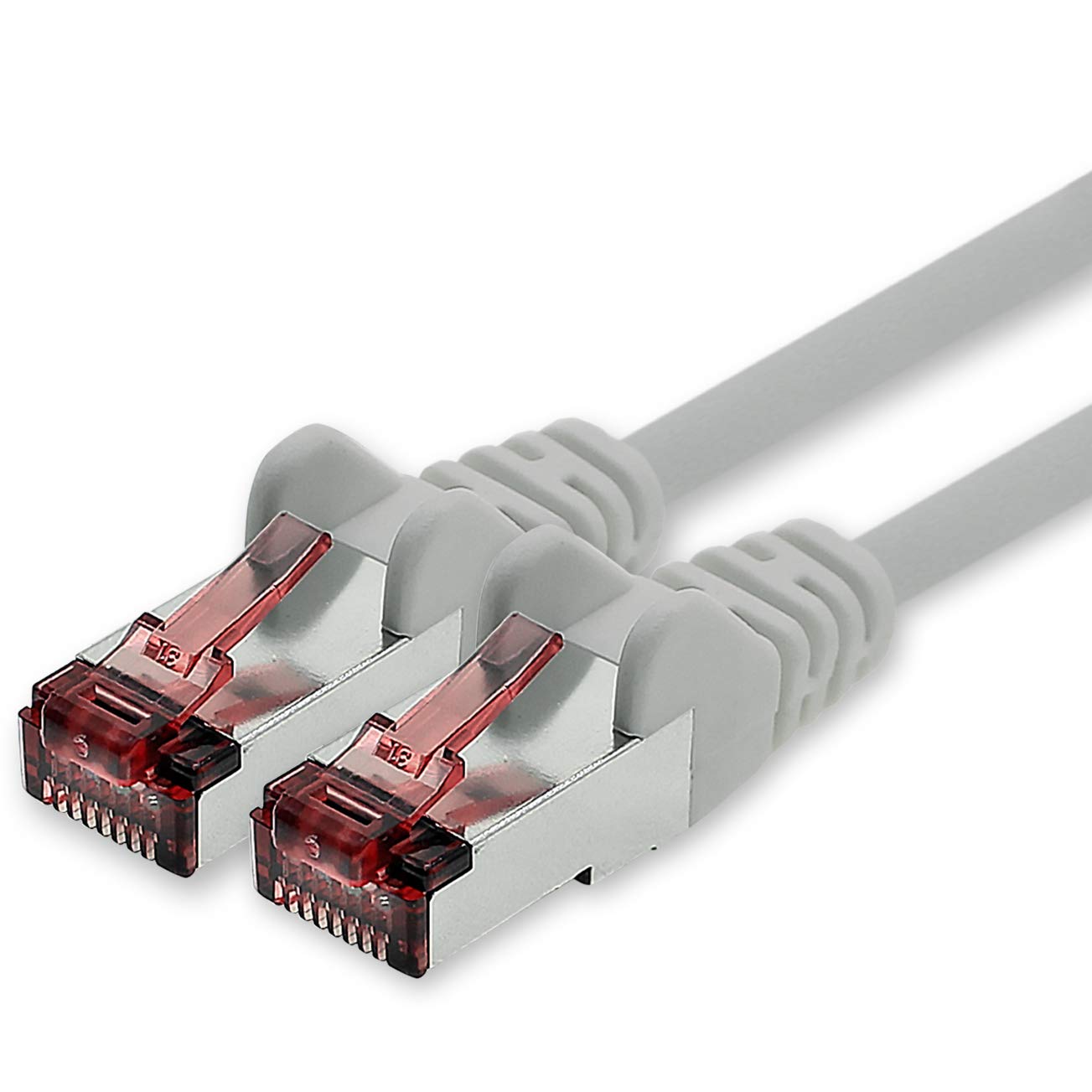 1CONN Cat6 network cable 10m gray Ethernet cable Lankabel Cat6 Lan network cable Sftp Pimf patch cable 1000 Mbit s