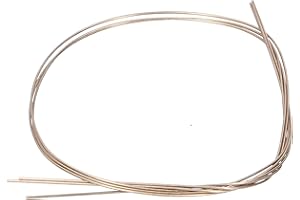 Hapivida 3Pcs Brass Wire Solder, 1.2mm x 19.7in Round Brass Stock Pin Brass Brazing Rods Jewelry Equipment for DIY Craft