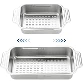 4 In 1 Collapsible Colander for Kitchen,304 Stainless Steel | Over the Sink Strainer Basket,Expandable Strainers and Colanders,Wash Vegetables and Fruits,Drain Cooked Pasta and Dry Dishes