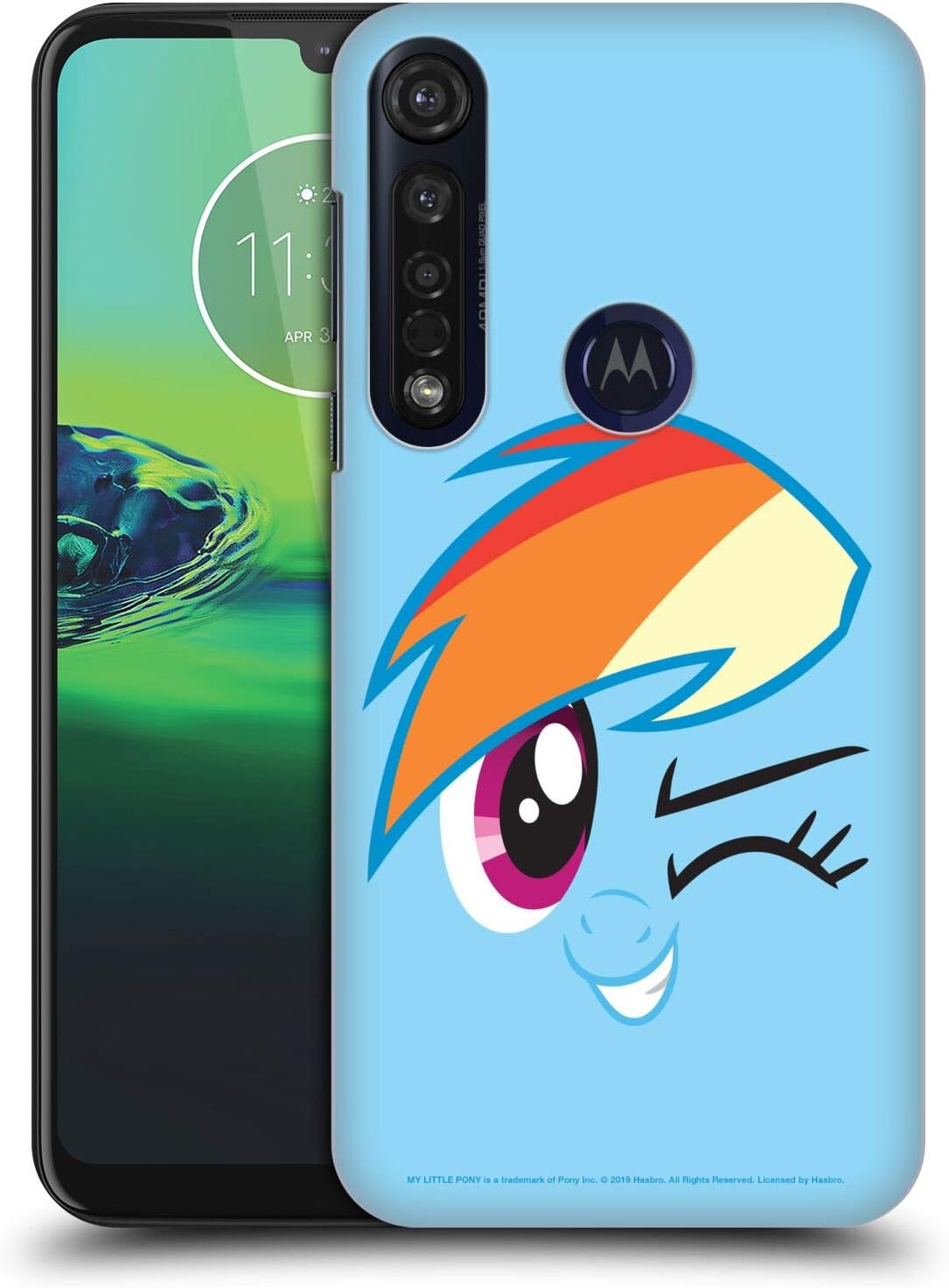 Head Case Designs Officially Licensed by My Little Pony Rainbow Dash Full Face Hard Back Case Compatible with Motorola Moto G8 Plus