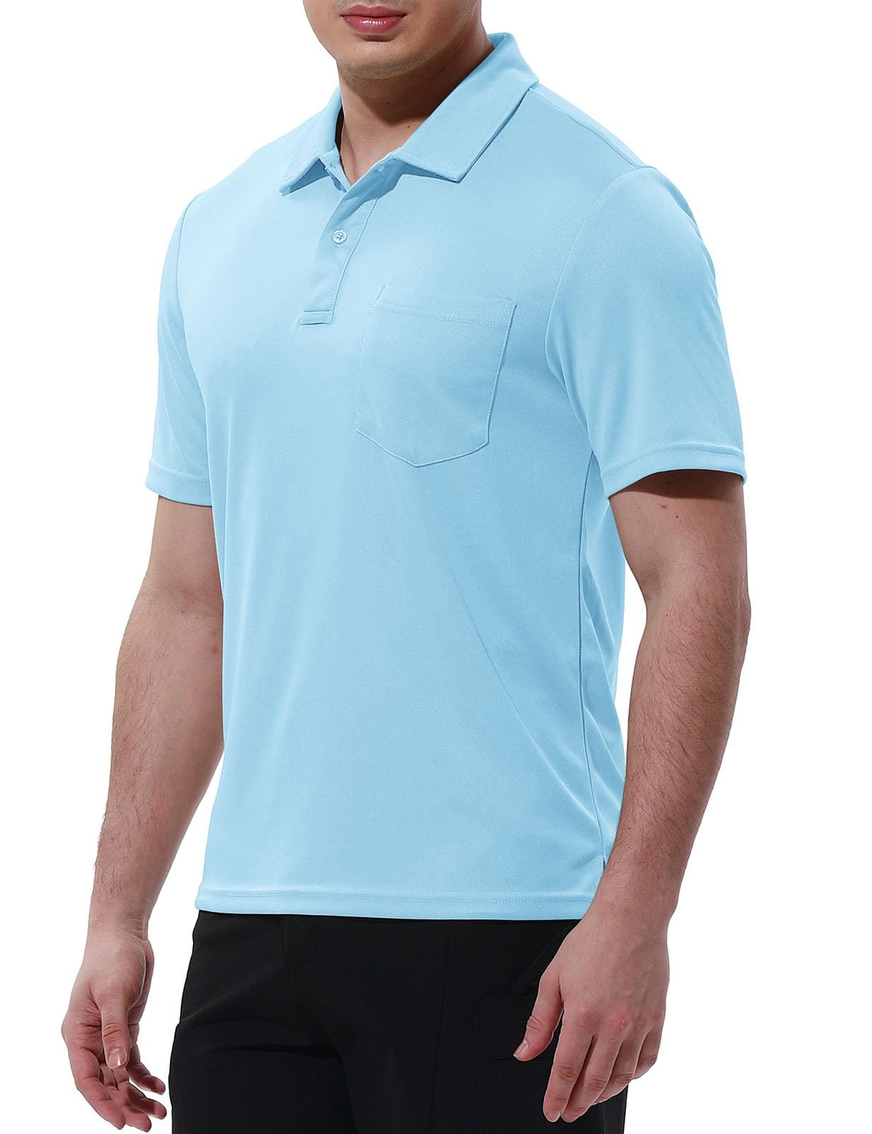 Rdruko Men's Active Polo Shirts Short Sleeve Quick