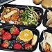 NutriBox [20 Value Pack] Single 1 compartment 24 OZ Meal Prep Plastic Food Storage Containers - BPA Free Reusable Lunch Bento Box - Microwave, Dishwasher and Freezer Safe