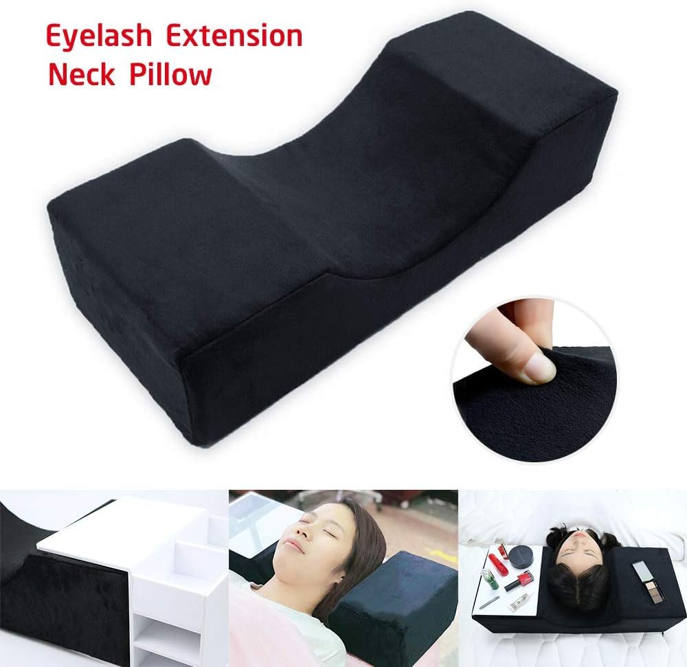 Amazon Com Eyelash Extension Neck Pillow Memory Foam Bed Pillow