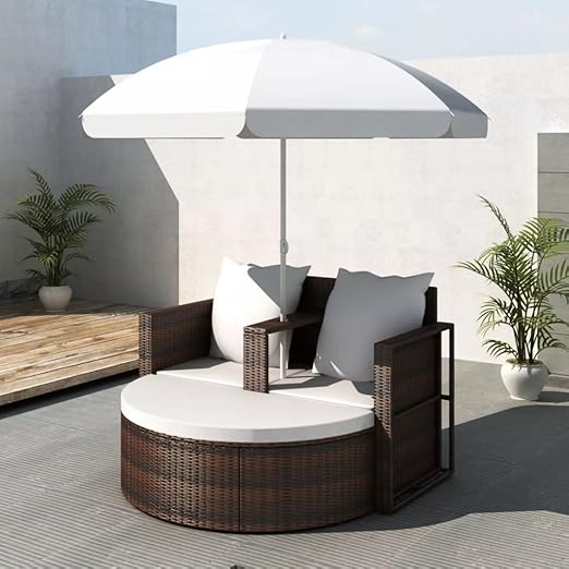 pool lounge chair with umbrella