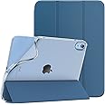 TiMOVO Case for iPad 11 Inch A16 2025 (11th Generation)/iPad 10th Generation 2022 10.9 Inch, Slim Soft TPU Translucent Frosted Back Cover for 11th/10th Gen, Auto Wake/Sleep - Abyss Blue