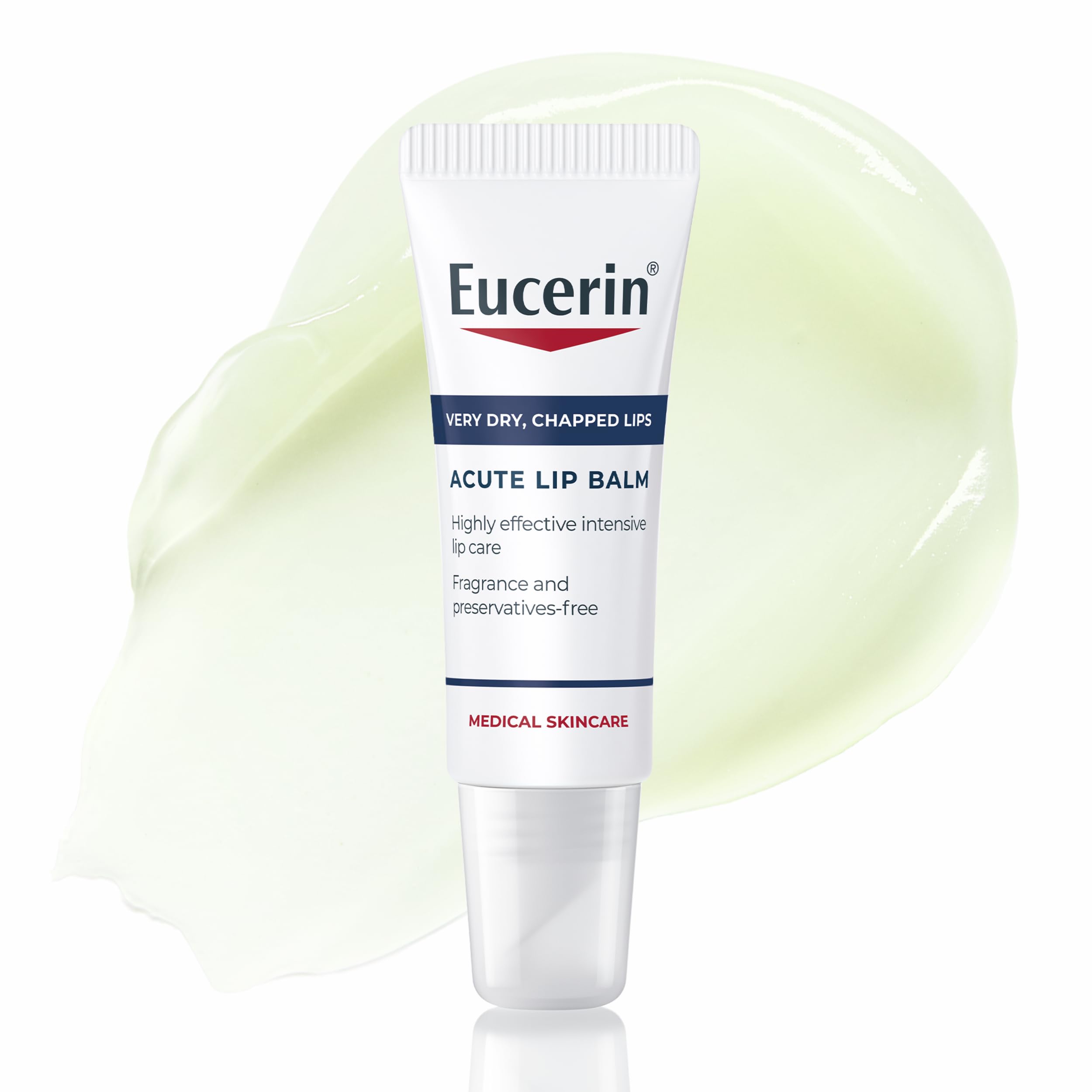 Eucerin Acute Lip Balm 10ml, Nourishing Lip Care for Very Dry, Chapped Lips, Dry Lips Treatment with Ceramides and Natural Ingredients