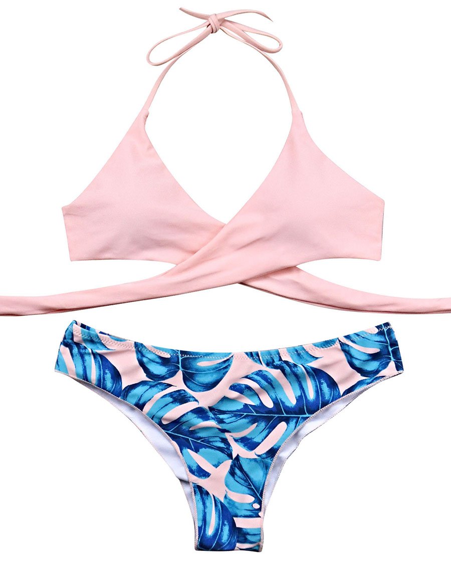 レディース Swimwear 4 6 ピンク B07bqw48bz Moshengqi M Us ビキニセパレーツ 保存版