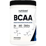 Nutricost BCAA Powder 2:1:1 (Unflavored, 60 Servings) - Vegetarian, Non-GMO, Gluten Free, Branched Chain Amino Acids