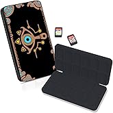 Magnetic Closure Game Holder for Nintendo Switch 1/Switch 2/OLED/Lite, Portable Switch Game Case with 24 Games Card Slots & 48 SD Card Slots Hard Cartridge Cases Shell for Switch 1 & Switch 2, Black