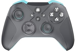 Nonbliep Wireless Controller for Xbox One, Xbox Series X/S, Xbox One X/S, PC, with Dual Vibration/6-Axis Motion Control/3.5mm Audio Jack/Multi Touch Pad/Programming with TURBO Macro Function Grey