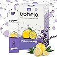 Bobelo Self Carbonating Hydration Packets | Low Calorie Drink Mix, Electrolytes Powder Packets | Keto Friendly, Sugar Free Water Enhancer | Soda & Sparkling Water Alternative | Lavender Lemonade(14ct)
