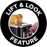 Russell Hobbs Inspire 2 Slice Toaster Extra Wide Slots 1050W Black view 8