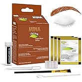MINA iBrow Henna Hair Color Tint Kit with Brush Combo Pack | Covers Gray Hair-Lasts up to 6 weeks | No Ammonia No Lead | Vegan & Cruelty Free | up to 30 Applications (Copper Brown)