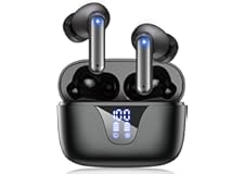 ZIUTY Wireless Earbuds, V5.3 Headphones 50H Playtime with LED Digital Display Charging Case, IPX5 Waterproof Earphones with M