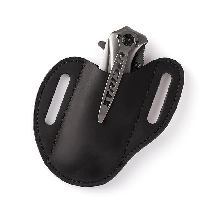 Buy Gentlestache Leather Knife Sheaths for Belt,Folding Knife Belt