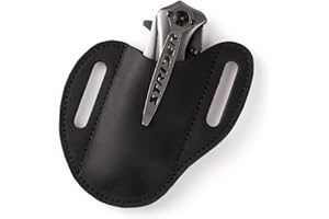 Gentlestache Leather Knife Sheaths for Belt,Folding Knife Belt Sheath, Leather Pocket Knife Sheath, Knife Holster Belt for Folding Knife, Black…