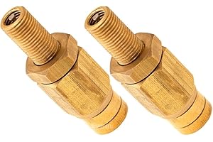 Vixen Air Inflation Schrader Valve with Push to Connect (PTC) for 1/4" OD Air Line (2-Pack) VXA1014-2