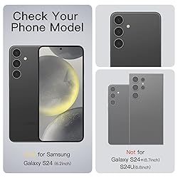 Anqrp Hidden Series Galaxy S24 Case 5G,[No Fall-Off