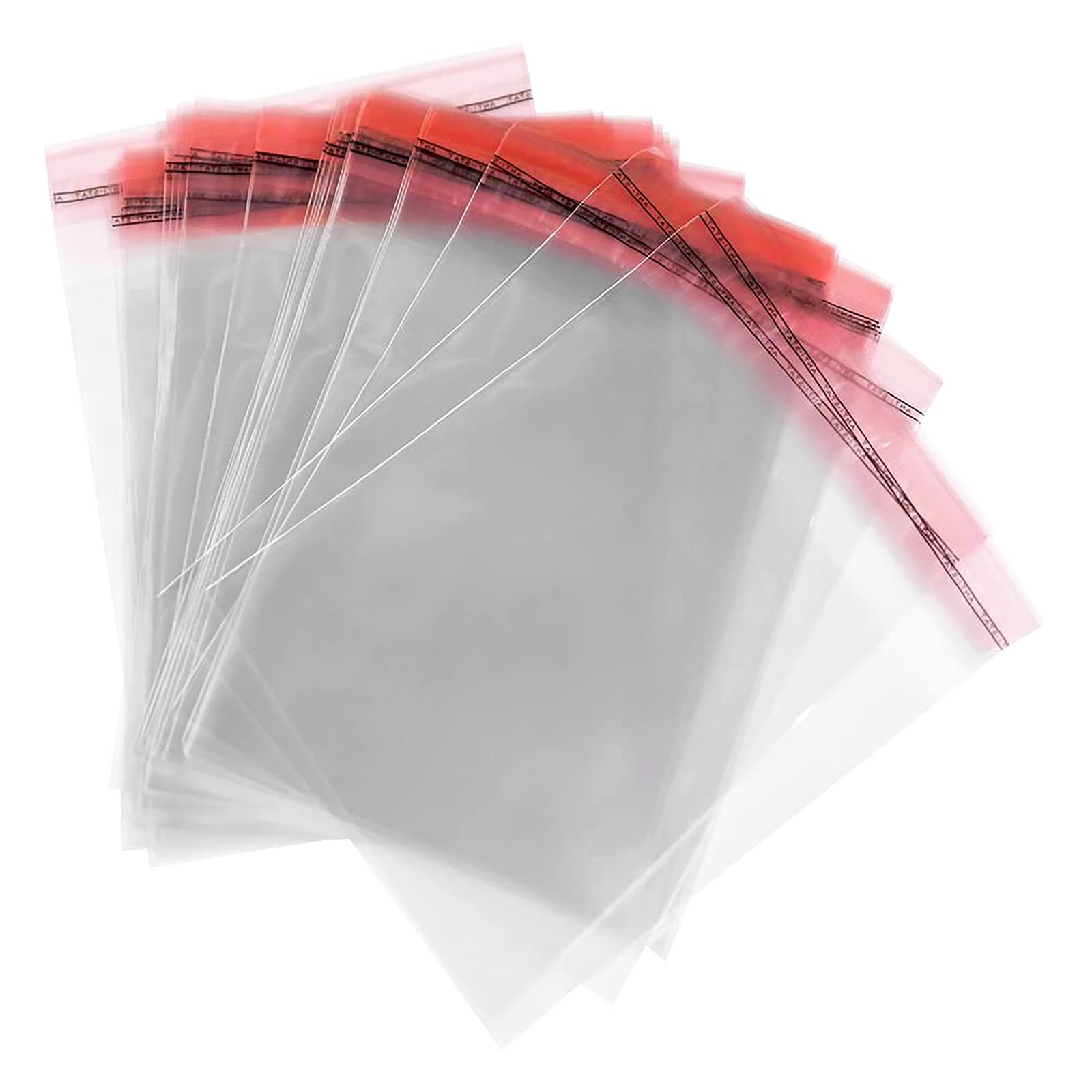 OliveBird 500 x Clear Cellophane Bags Self Seal 10cm x 10cm