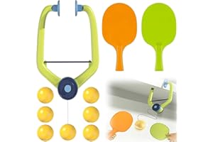 Feishiong Hanging Table Tennis Trainer Set,Portable Pingpong Ball Set with Ping Pong Balls&Paddle,Indoor Hanging Table Tennis