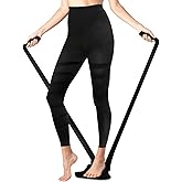 SafeKythera Medical Compression Pantyhose for Women, 15-23mmHg Graduated Support Tights, Footless Waist High Compression Stockings for Varicose Veins, Edema(Medium)