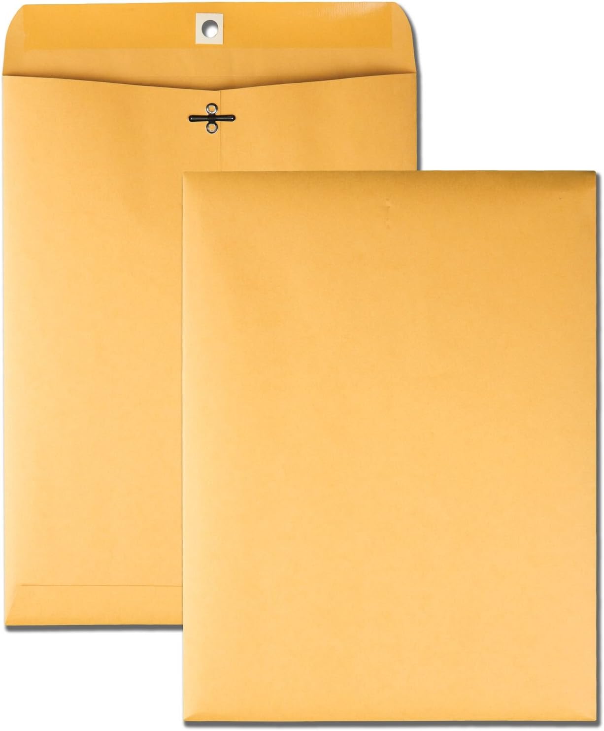 Quality Park 9" x 12" Clasp Envelopes, Brown Kraft, Gummed Flap, 100/Box (QUA37790) : Office Products