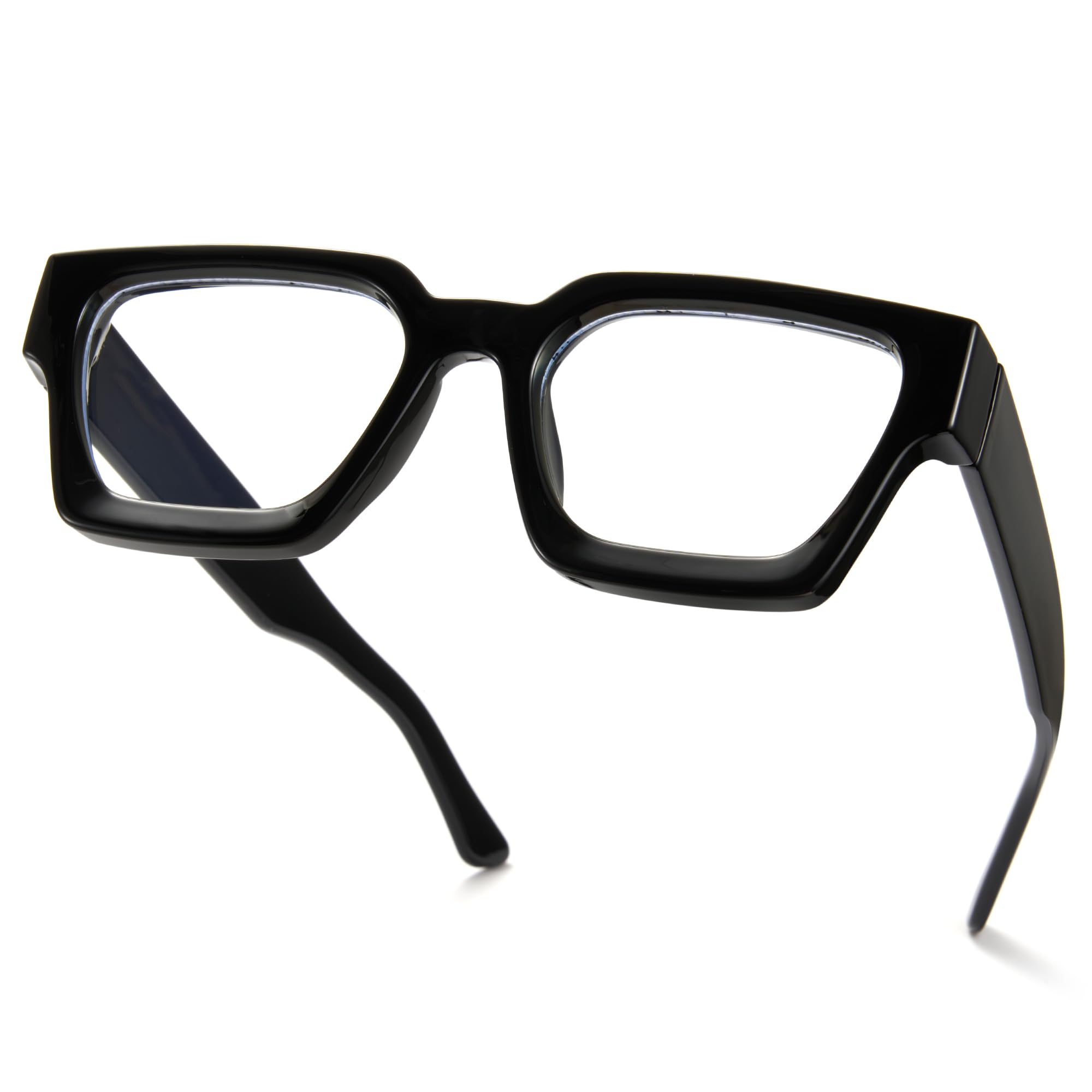 Photo 1 of Cyxus 99% Oversized Blue Light Blocking Glasses Women Men Chunky Rectangle Chic Preppy Frame Computer 8143