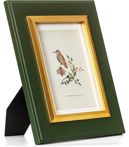 Amazon.com - Isaac Jacobs 5x7 Green Velvet Picture Frame with