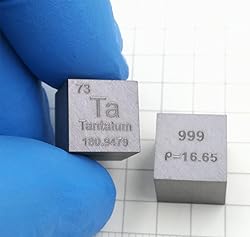 Tantalum Cube - 10mm Pure Metal Element Cubes