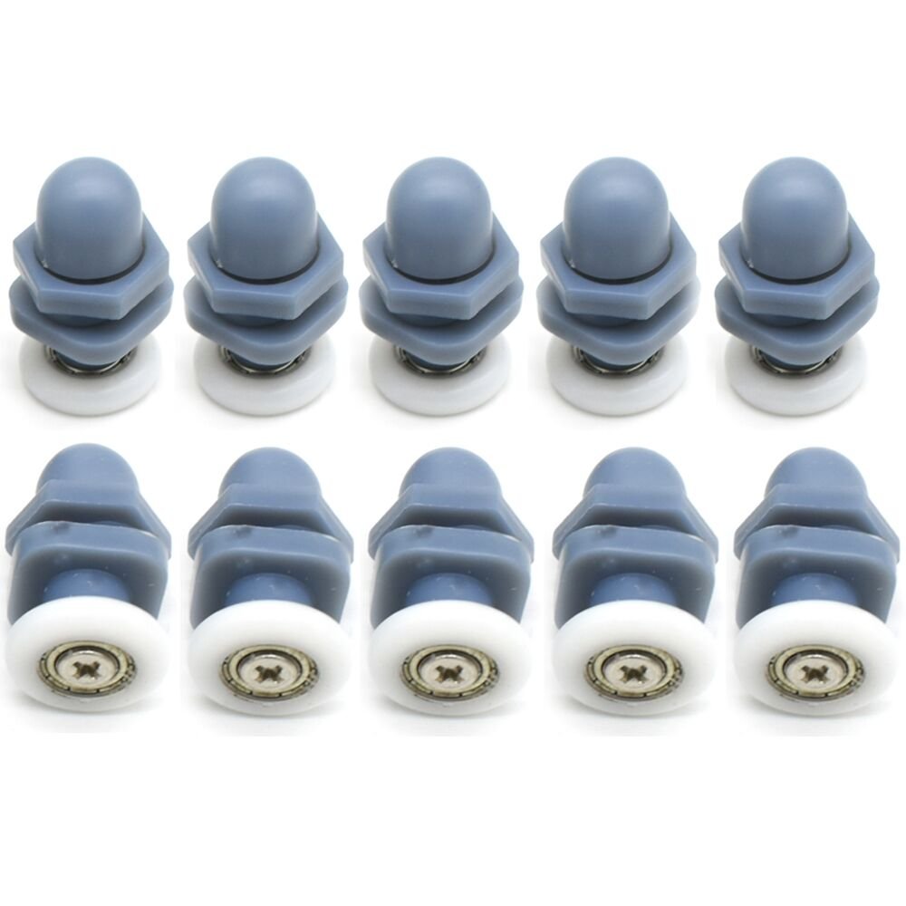 YUANQIAN Shower Door Rollers/Runners/Pulleys 20MM / Wheels Bathroom Replacement Part Set of 10pcs