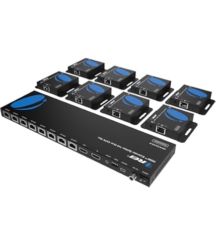 Amazon.com: OREI 1x4 HDMI Extender Splitter Over Single CAT6/7