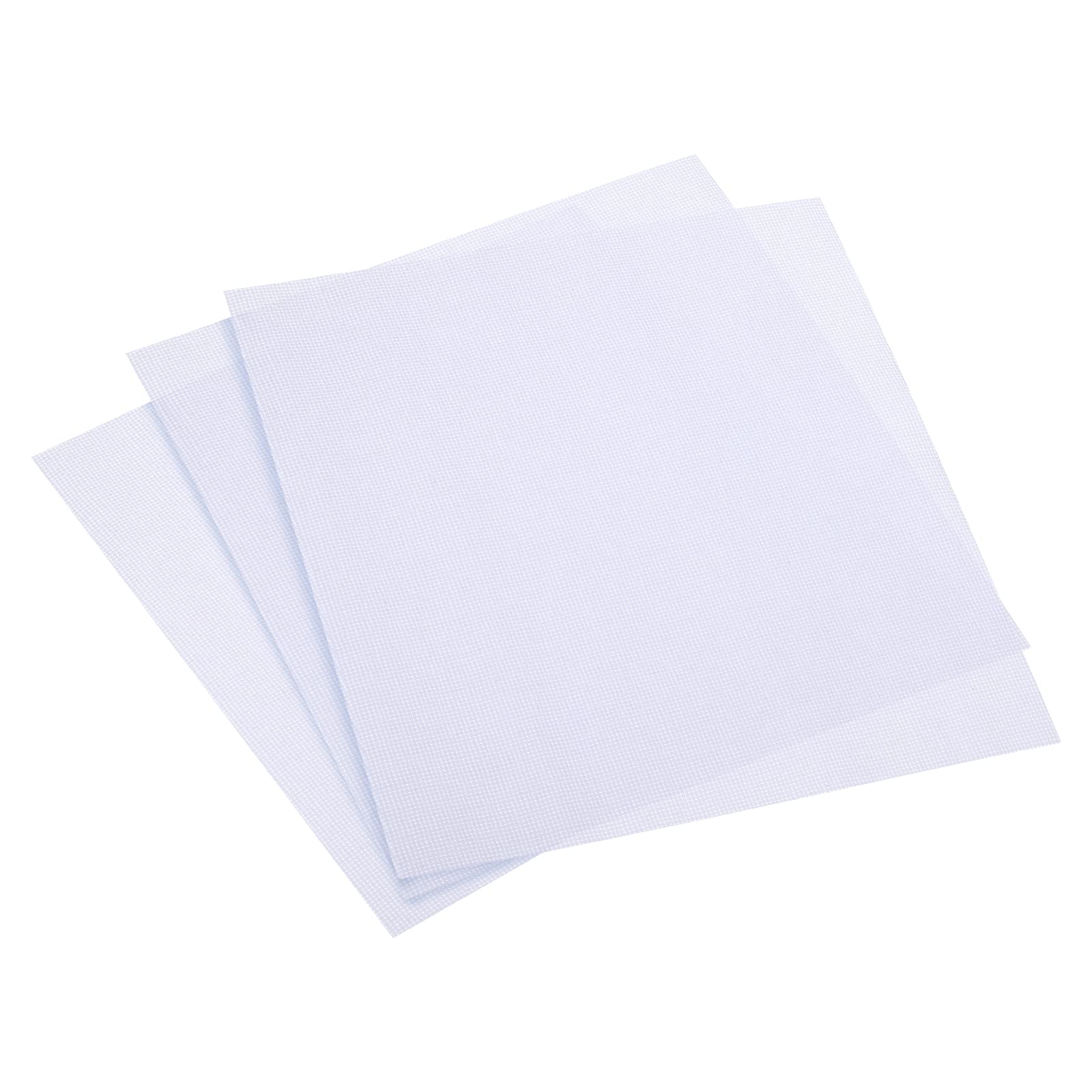 PATIKIL 14 Count Cross Stitch Cloth 10" x 10", 3 Pack Embroidery Cotton Fabric for DIY Needlework, White