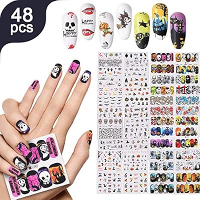 Lady Up 48 Sheets Variety Nail Art Stickers Decals Water