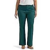 Lee Womens Plus Size Wrinkle Free Mid Rise Bootcut Pant