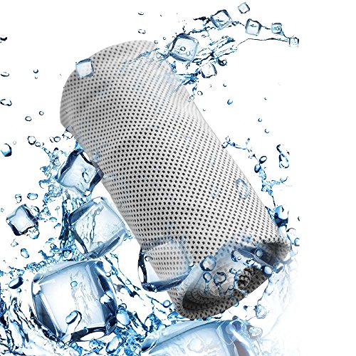 Yezala Cooling Towel | Instant Chilling Cold Towels Instant Relief Neck Wrap Scarf for Sports Outdoors(gray)